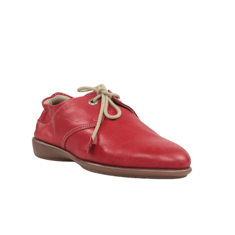 Brillante Consultar alondra Zapatos online mujer España rojos de piel muy blanda con cordones